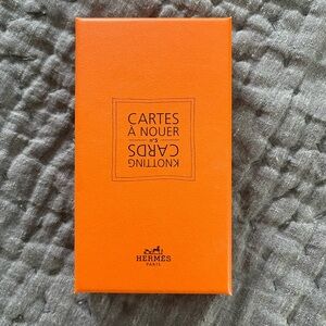 BNIB NWT Hermes Paris knotting cards new in plastic